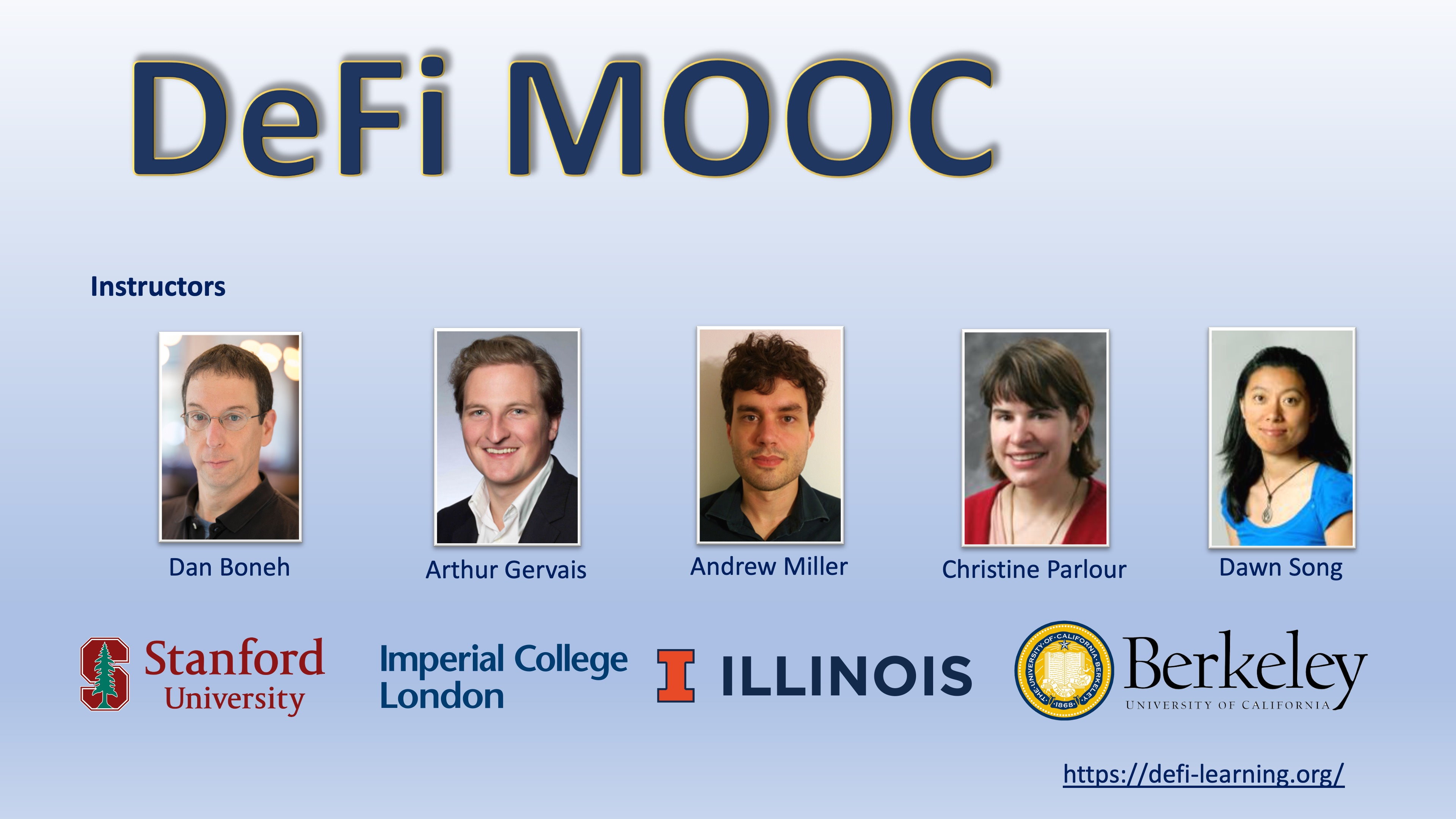 Decentralized Finance MOOC